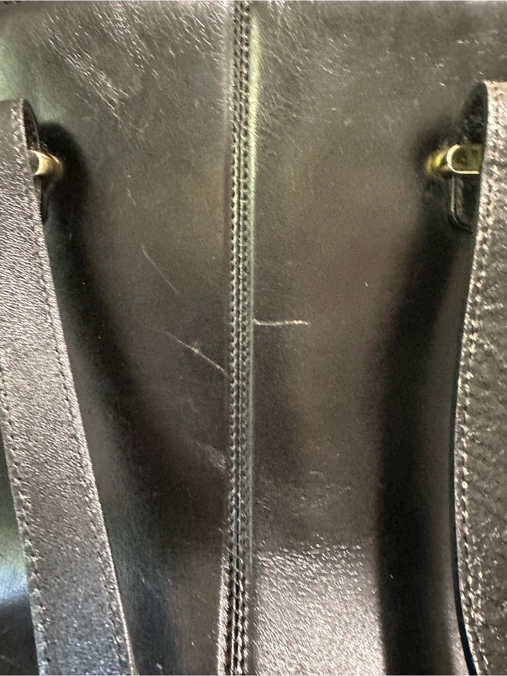 Bally Black Leather Shoulder Bag with Gold Logo Vintage leather made in Italy - Picture 6 of 9